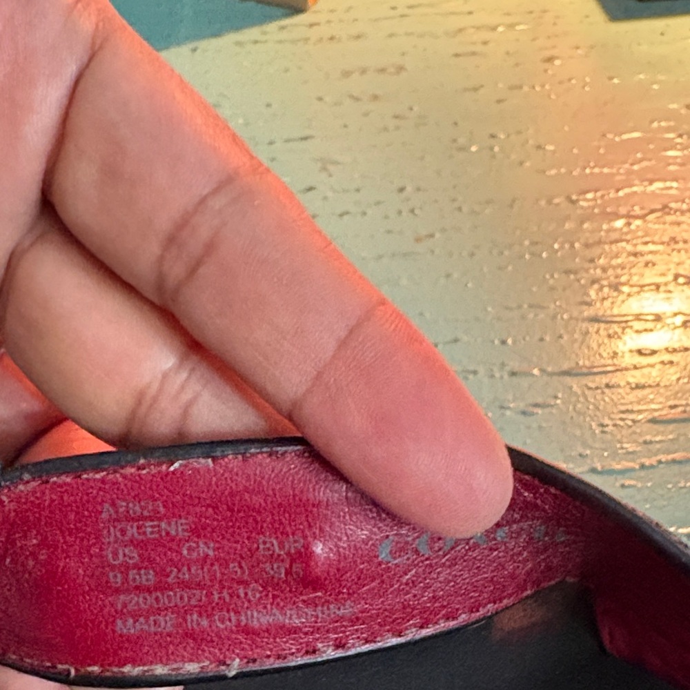 Coach Black and Red Sandals - Picture 5 of 6